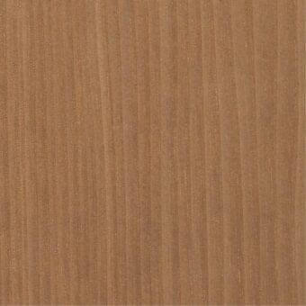 Wood texture sample, medium-brown with vertical grain, smooth matte finish, consistent linear pattern, reddish-brown hue, even diffused lighting.